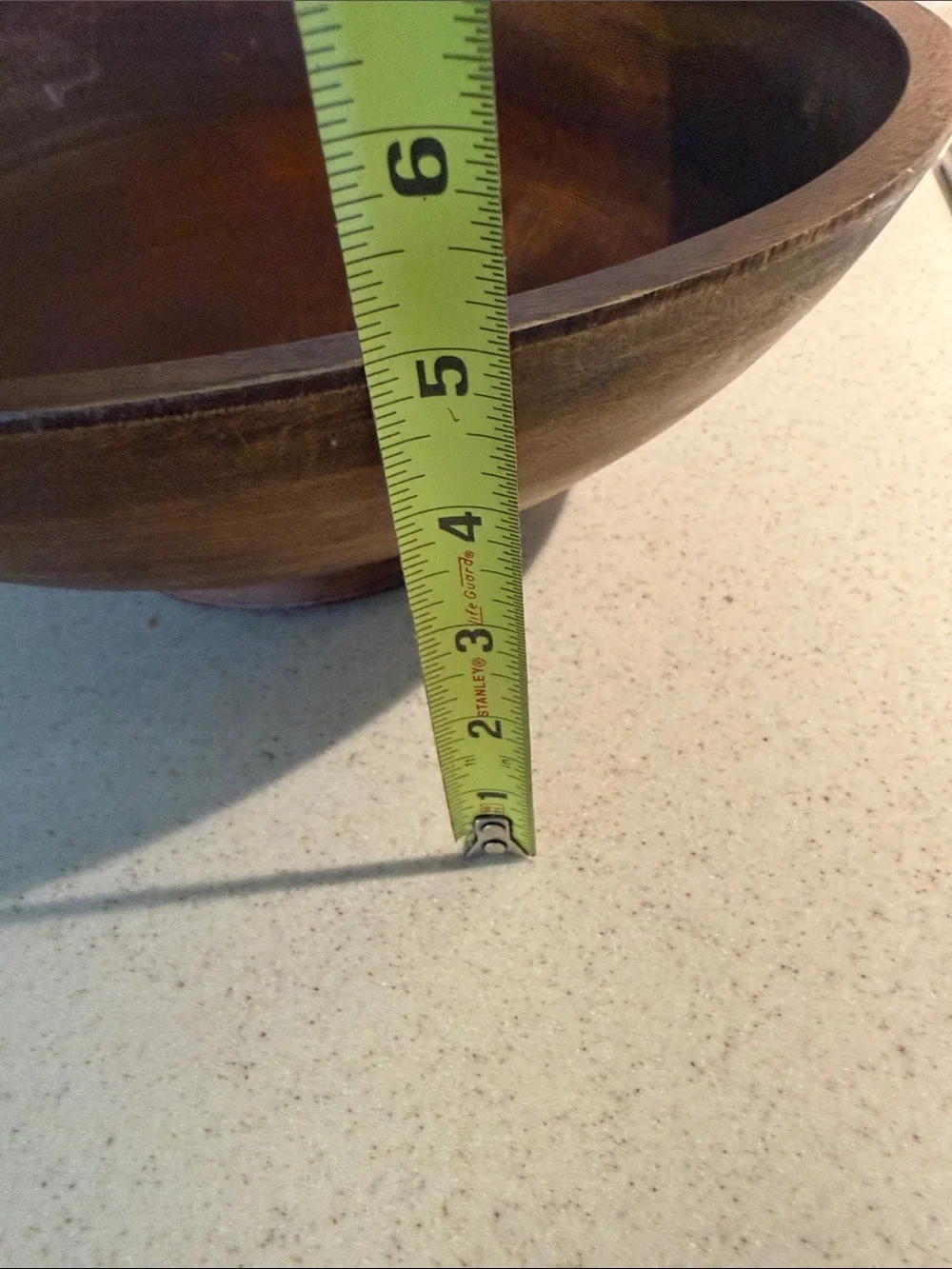 Wooden Decorative Serving Bowl in Warm Brown